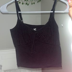 Black Hollister tank SMALL barley worn